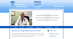 Desktop Screenshot of georgehaddadmd.com